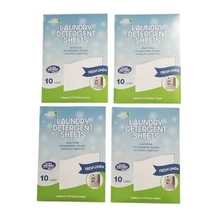 Eco Select Laundry Detergent Sheets Fresh Linen For All Machines 4 pk